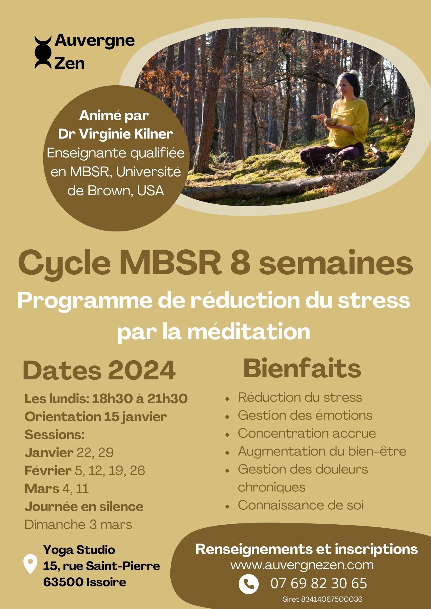 Cycle MBSR 8 semaines Janvier-Mars 2024 à Issoire - COMPLET